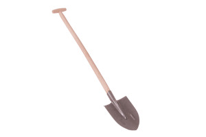 Rýľ špicatý lakovaný 1kg s T násadou